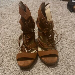 Brown Strappy Women's Sandals